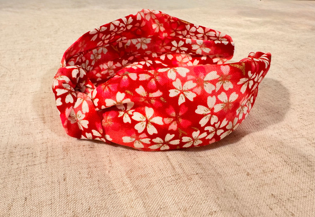 Japanese Cherry Blossom Twist Headband