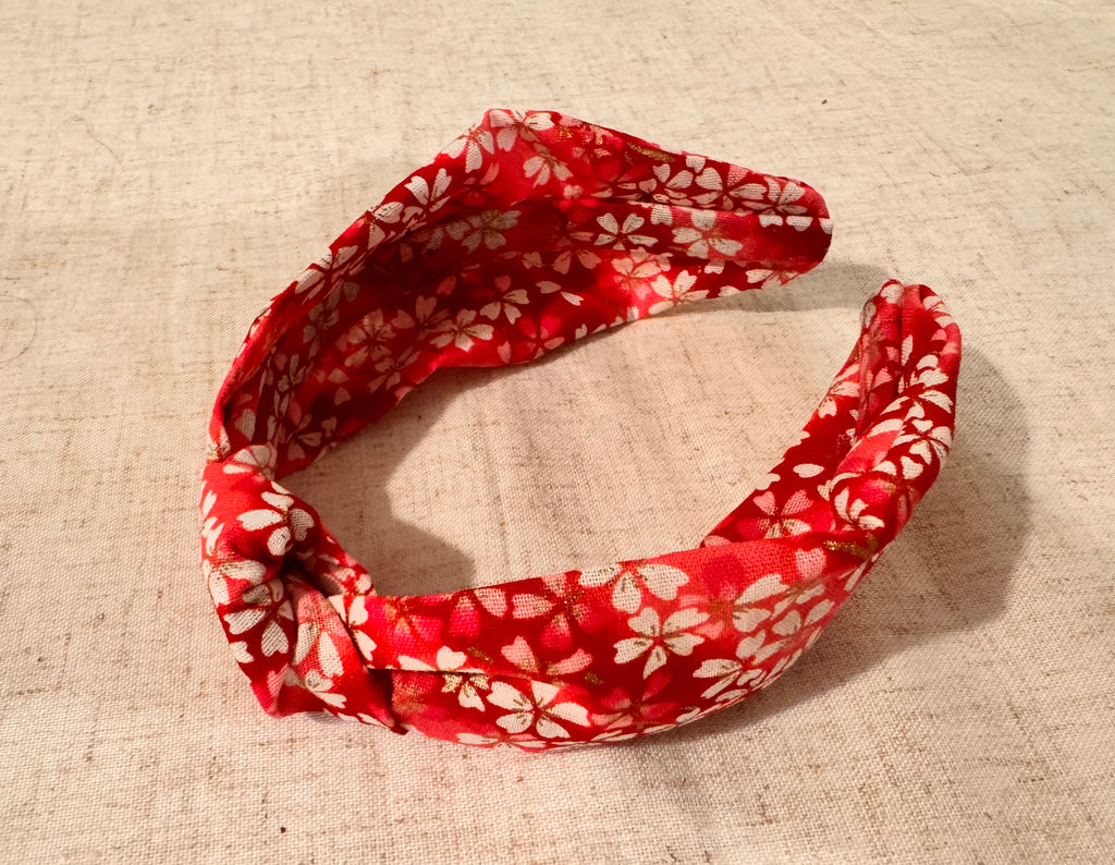 Japanese Cherry Blossom Twist Headband