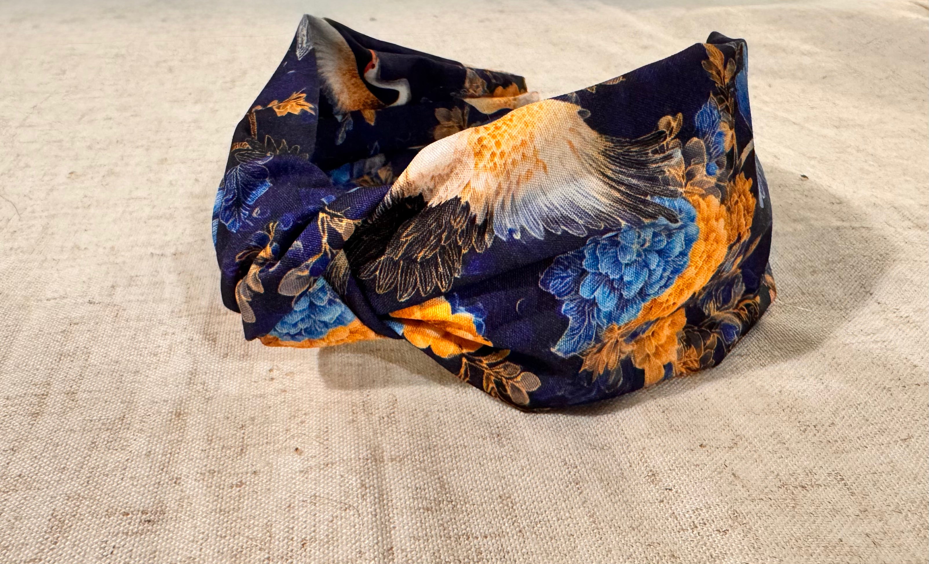 Japanese Red-Crowned Crane Twist Headband