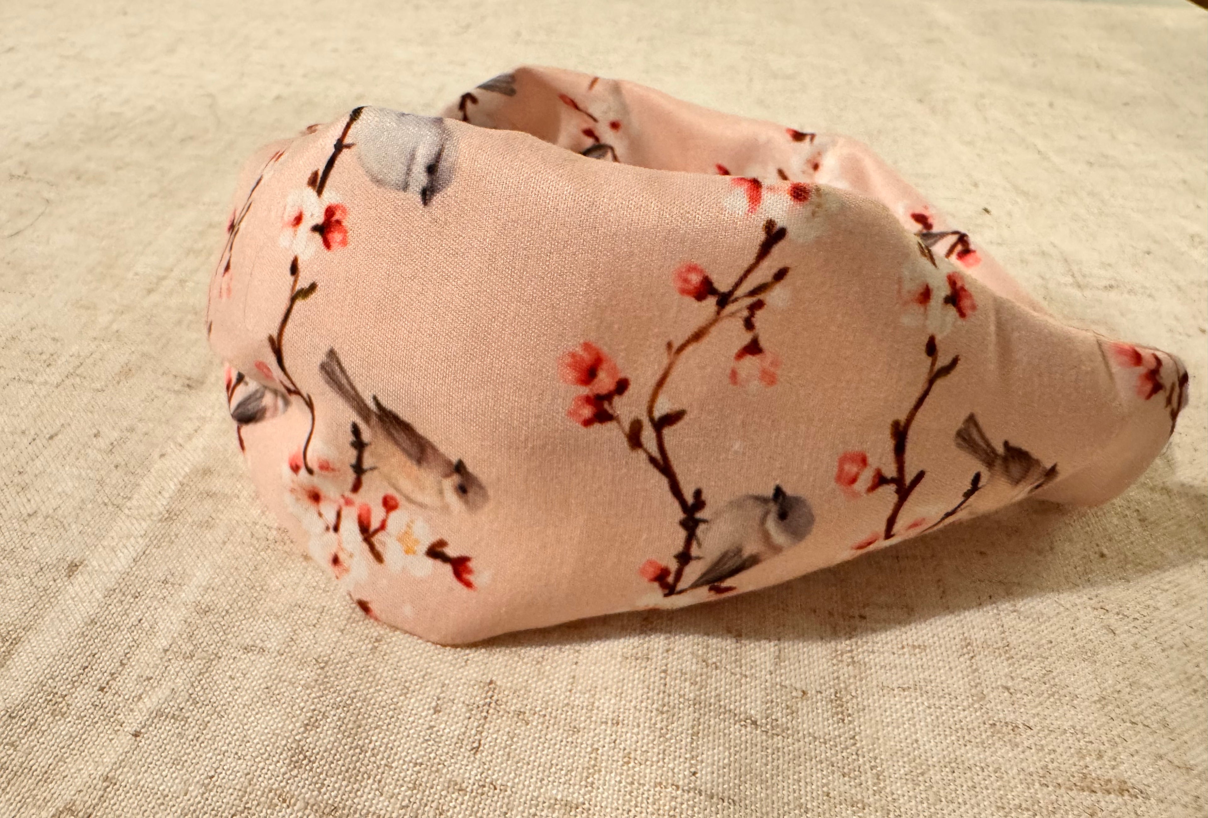 Japanese Heron & Cherry Blossom Twist Headband