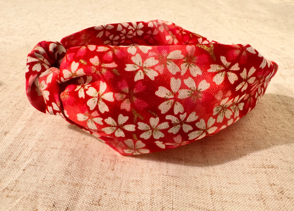 Japanese Cherry Blossom Twist Headband
